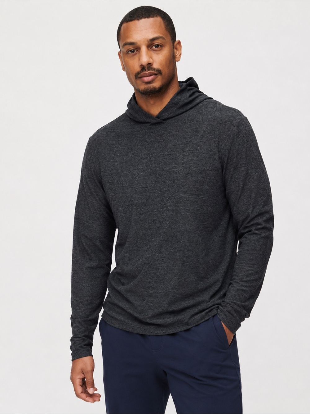 Outdoor Voices CloudKnit Hoodie Charcoal Heather XL EUC